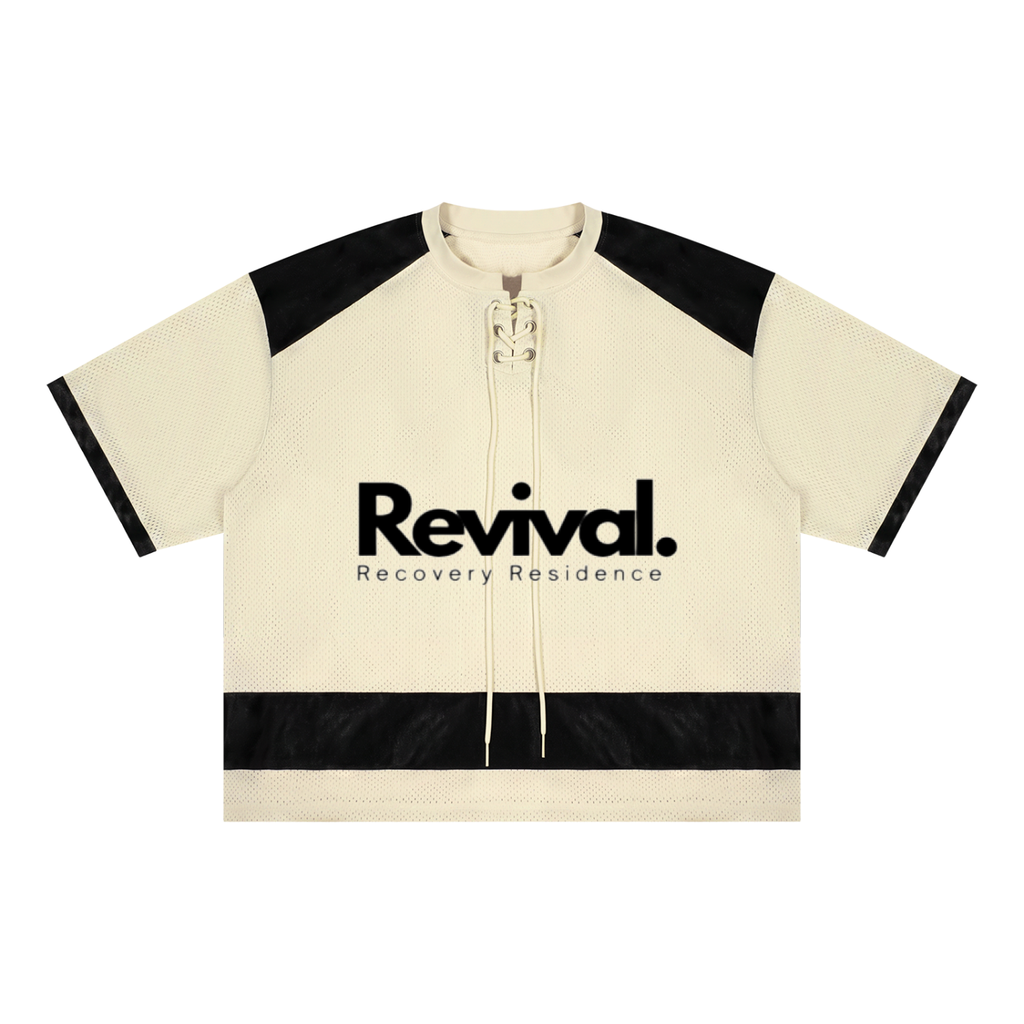 Unisex Raglan Sleeve Mesh Boxy T-Shirt