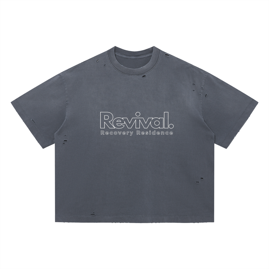 Vintage Washed Distressed Boxy Oversized T-Shirt