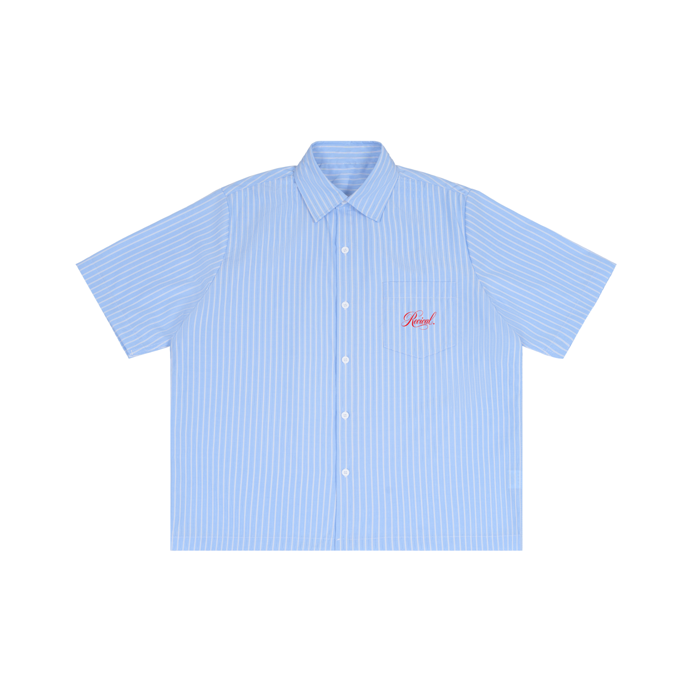 Striped Boxy Short Sleeve Shirt