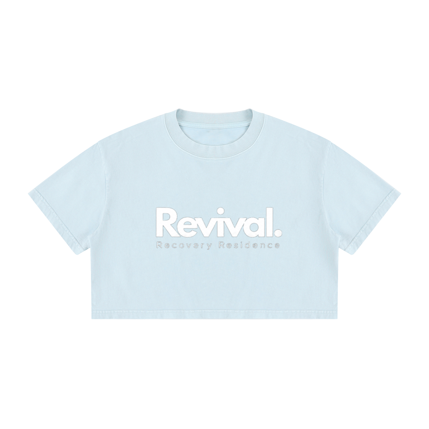 Women's Mineral Wash Cotton Crop T-Shirt