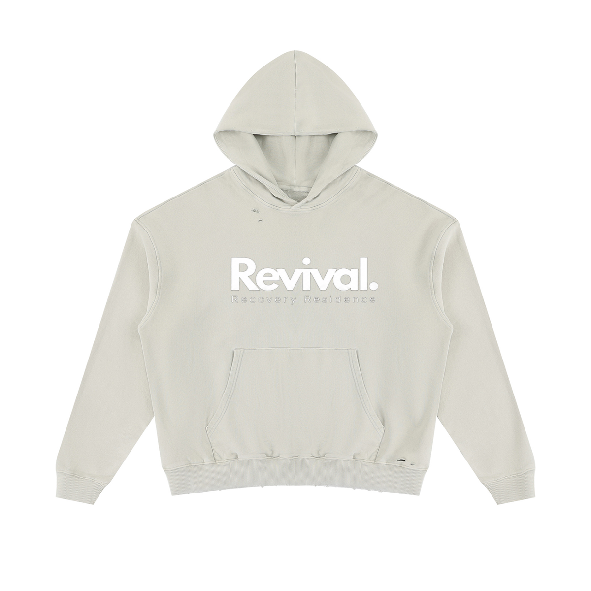 Unisex Mineral Wash Distressed Hoodie