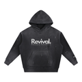 Vintage Washed Frayed Fleece Hoodie