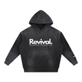 Vintage Washed Frayed Fleece Hoodie