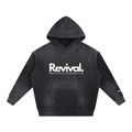 Vintage Washed Frayed Fleece Hoodie