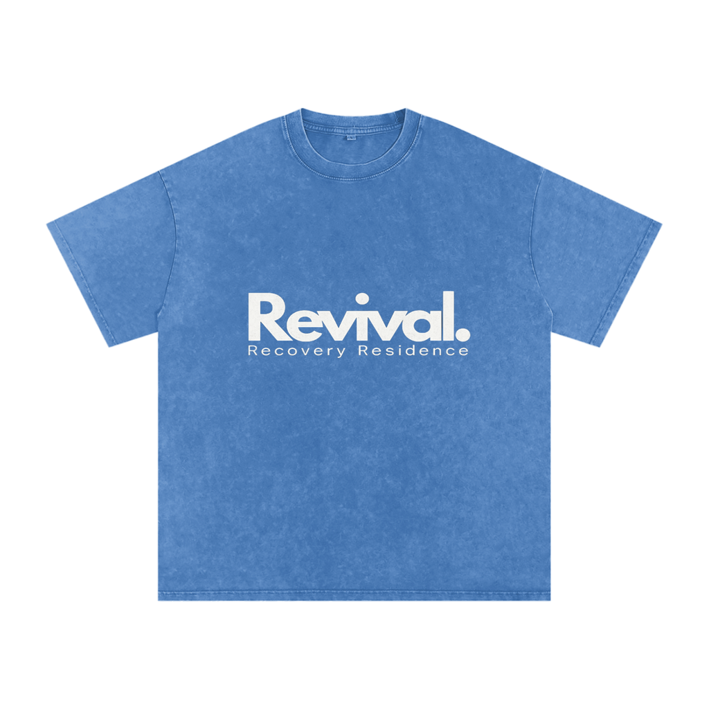 Snow Washed Oversized Cotton T-Shirt