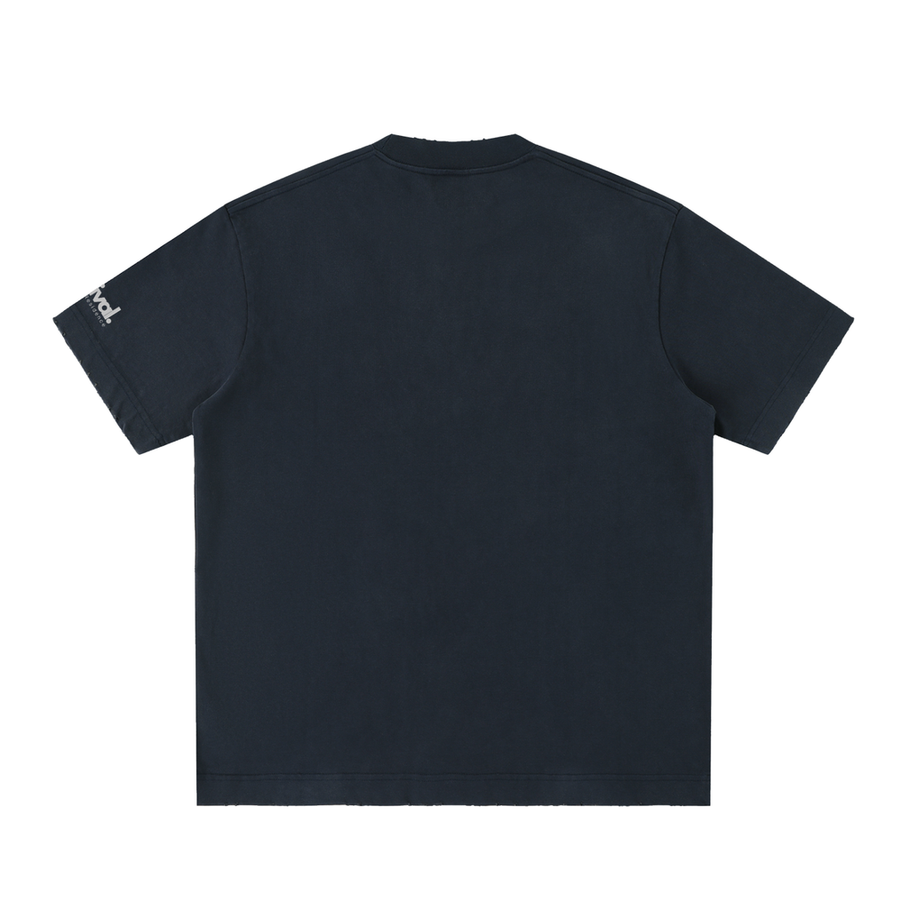 Heavyweight Vintage Washed Frayed T-Shirt