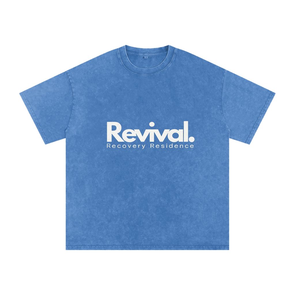 Snow Washed Oversized Cotton T-Shirt