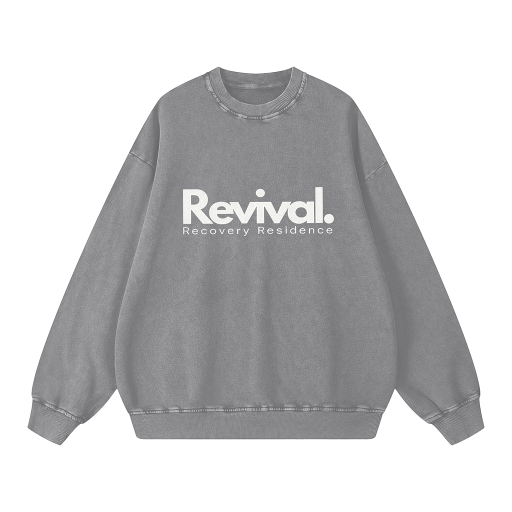 Snow Washed Oversized Sweatshirt