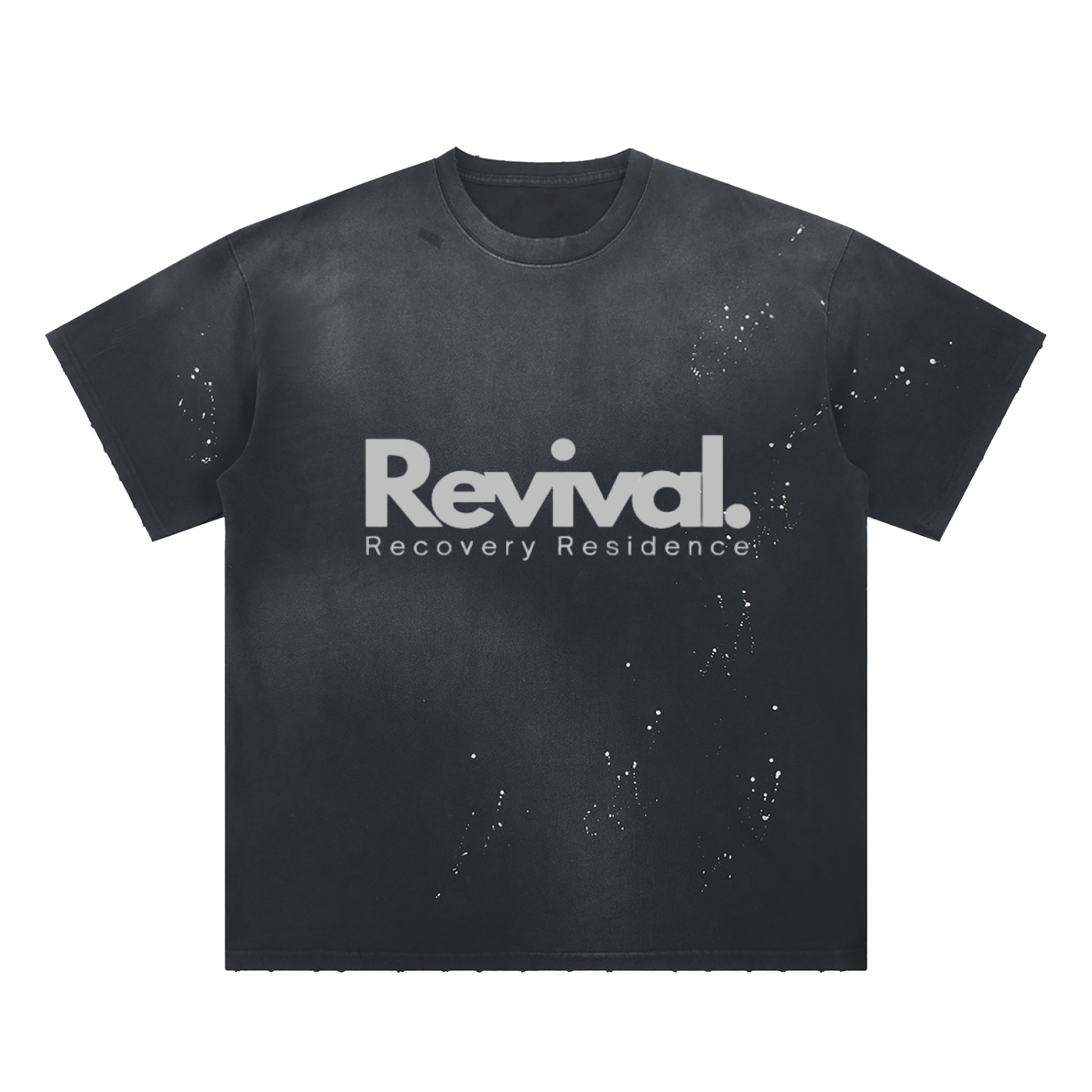 Paint Splatter Hand-Frayed Sunfade T-Shirt