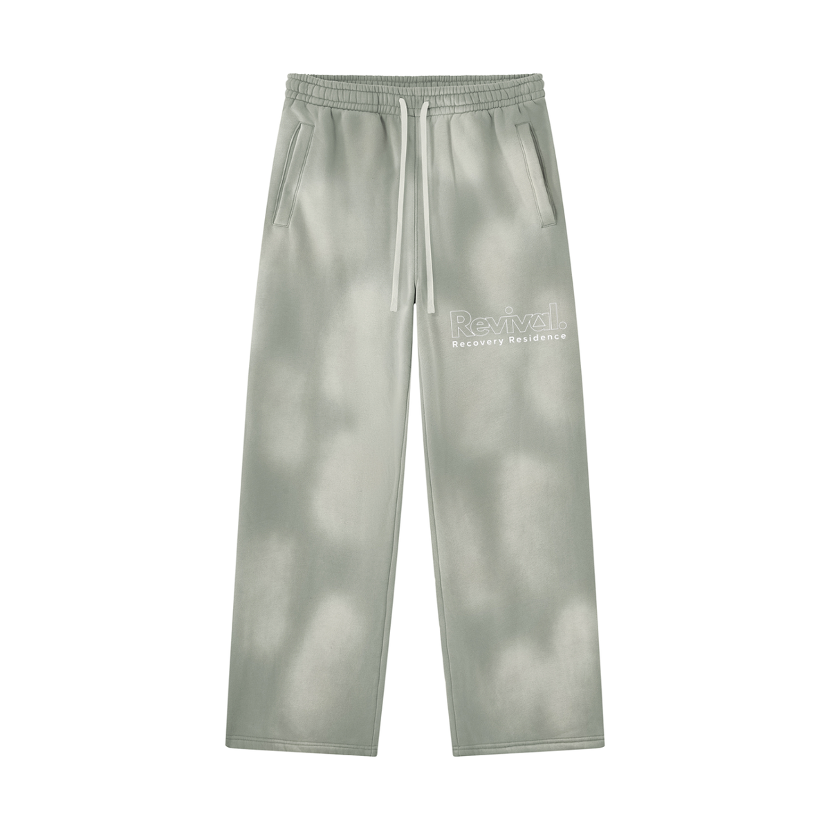 Unisex Sunfade Wide Leg Fleece Sweatpants