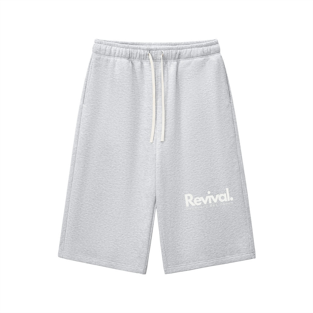 Relaxed Drawstring Three-quarter Sweatpants