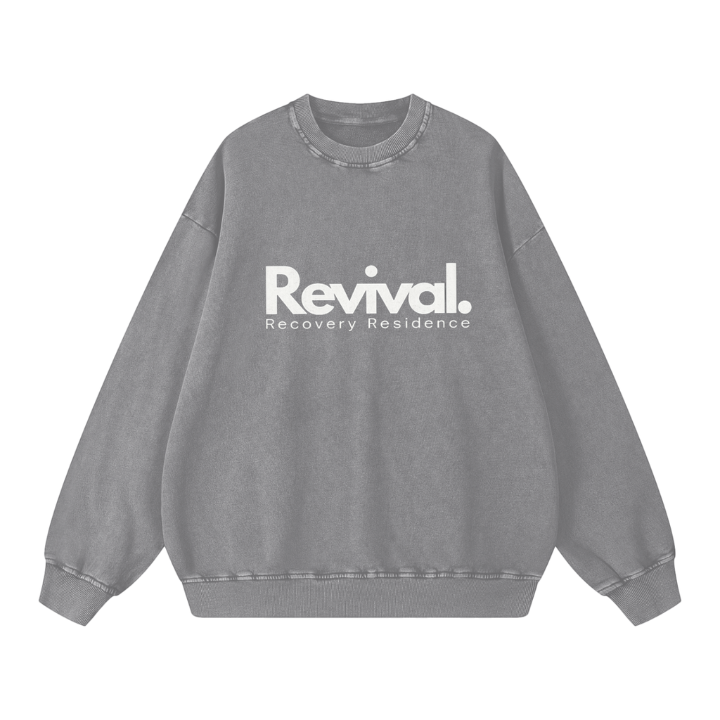 Snow Washed Oversized Sweatshirt