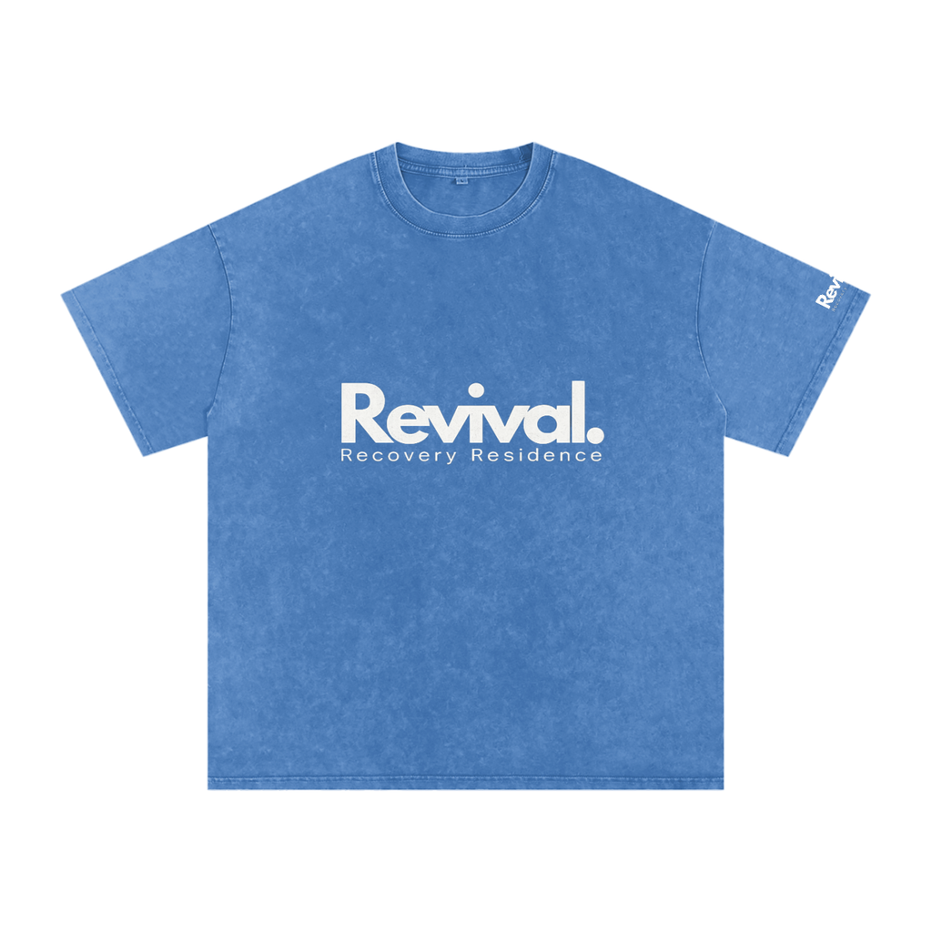 Snow Washed Oversized Cotton T-Shirt