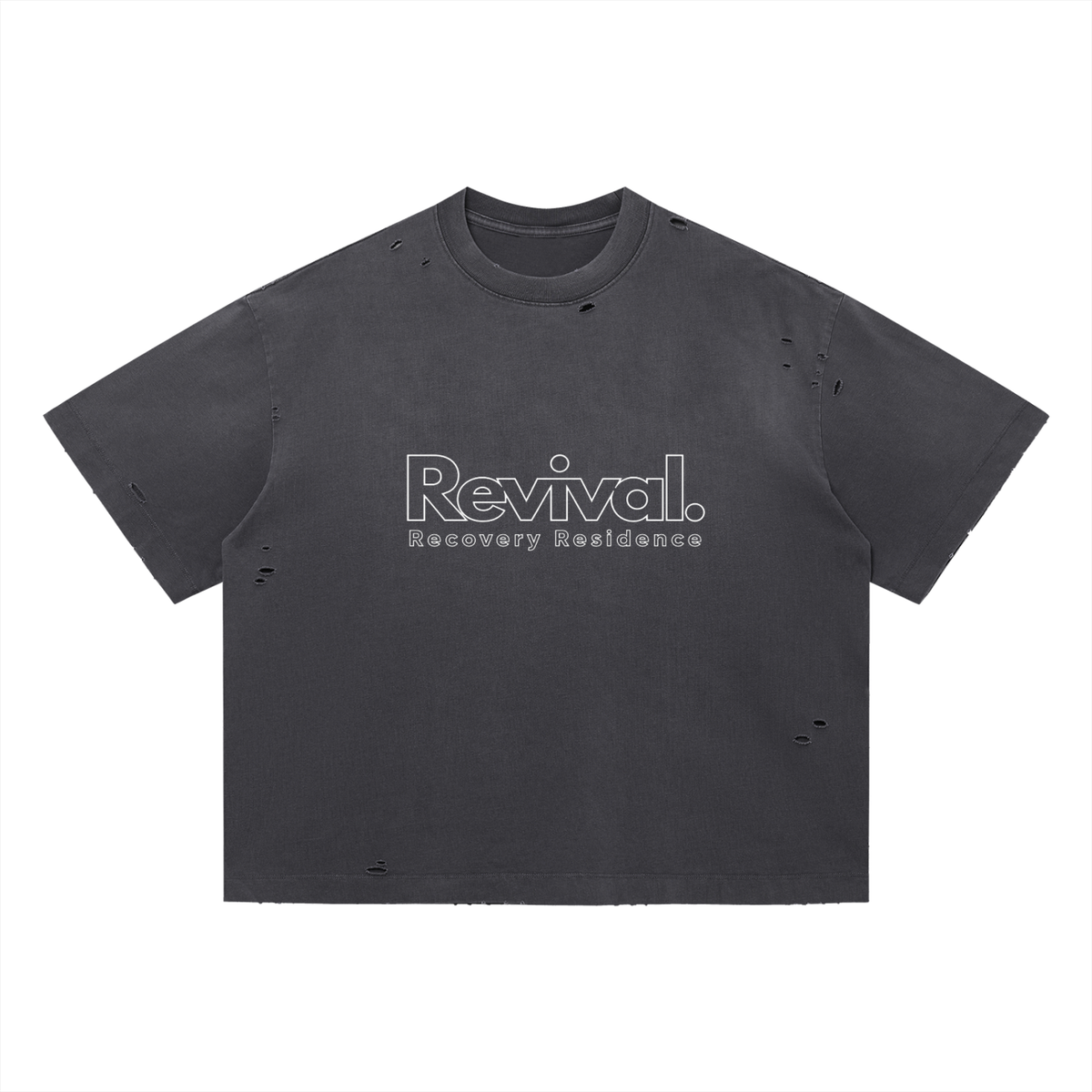 Vintage Washed Distressed Boxy Oversized T-Shirt