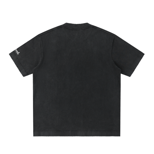 Heavyweight Vintage Washed Frayed T-Shirt